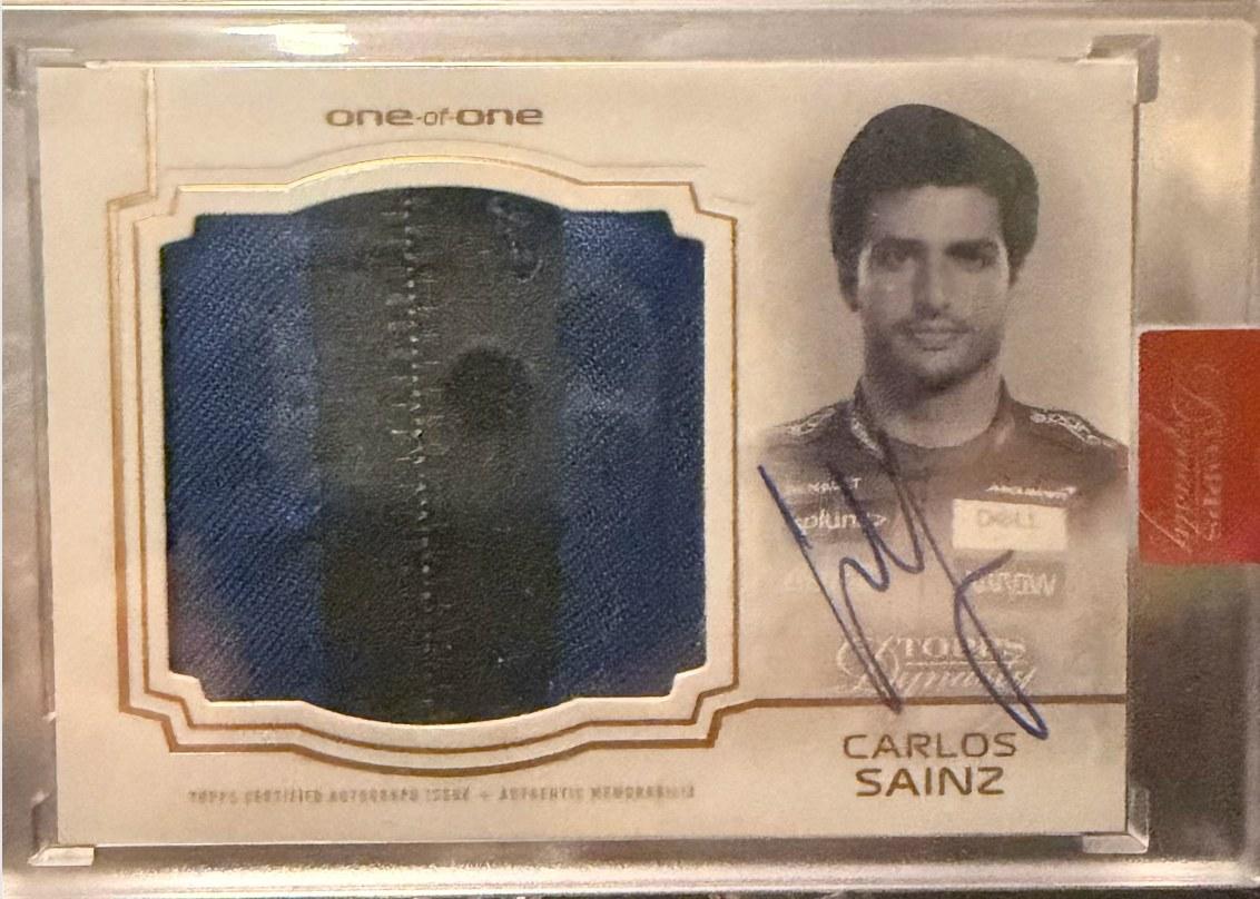Carlos Sainz · 2020 Topps Dynasty F1 · Gold Zipper 1/1